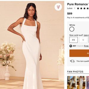 Lulu's "Pure Romance" Mermaid Maxi Dress